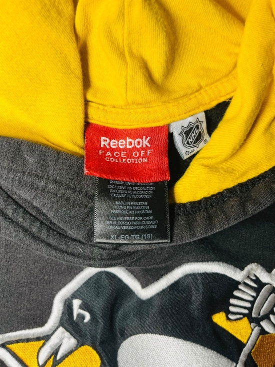 NHL Hoodie Pittsburg Penguins Reebok Kids XL-18 - Picture 2 of 3